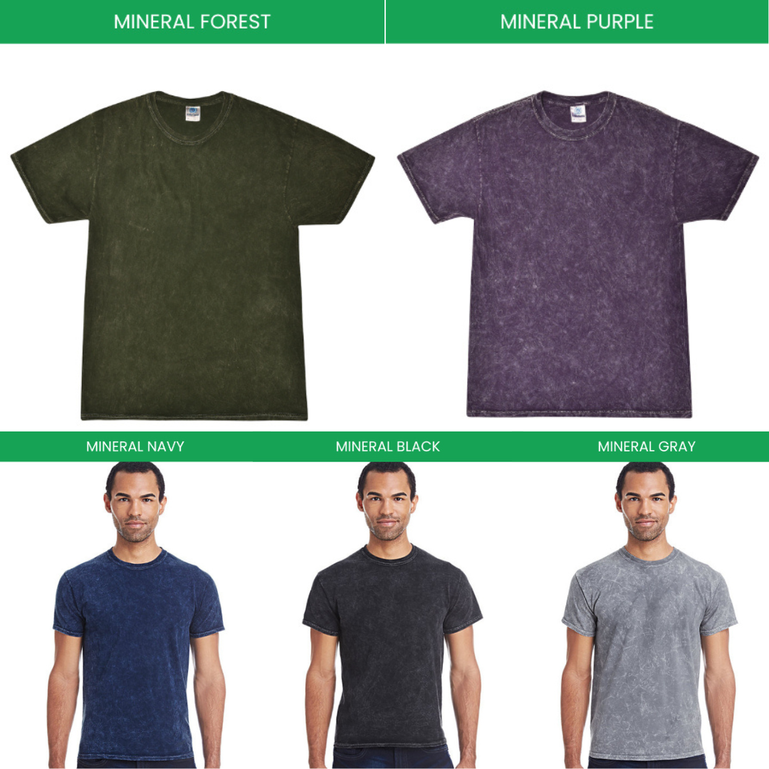 Mineral Wash T shirt Color Chart - Rurouni Kenshin Shop