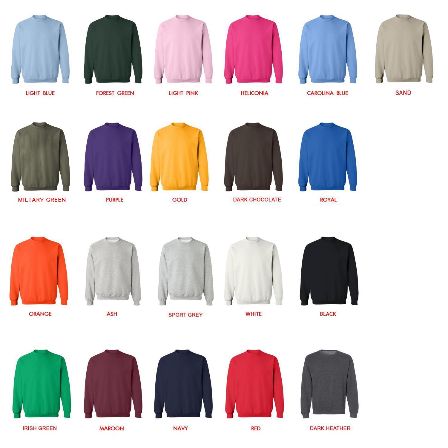 sweatshirt color chart - Rurouni Kenshin Shop