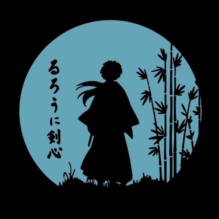 Rurouni Kenshin Blue V1 Tshirt Tote Bag - Image 2