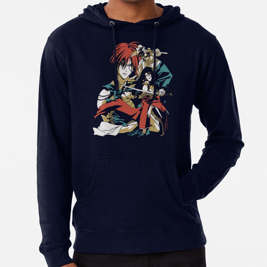 Rurouni Kenshin Retro Vintage Characters Hoodie - Image 6