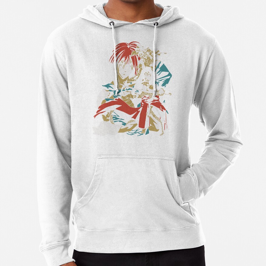Rurouni Kenshin Retro Vintage Characters Hoodie - Image 2