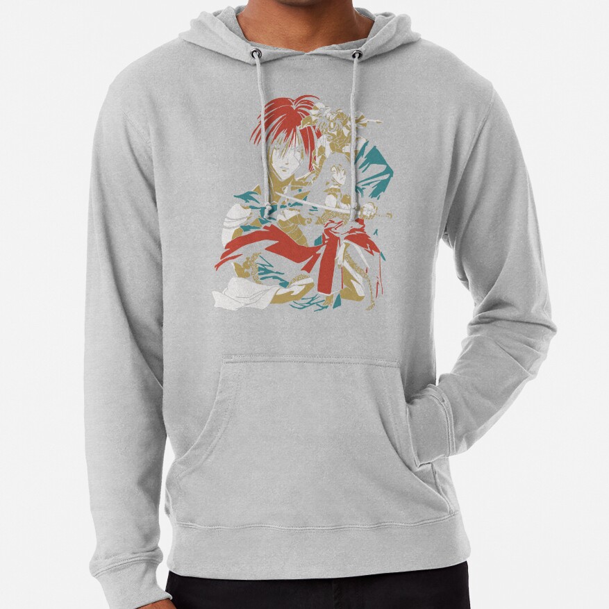 Rurouni Kenshin Retro Vintage Characters Hoodie - Image 5