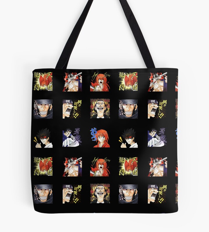 Rurouni Kenshin Pack Emotion Stickers Tote Bag