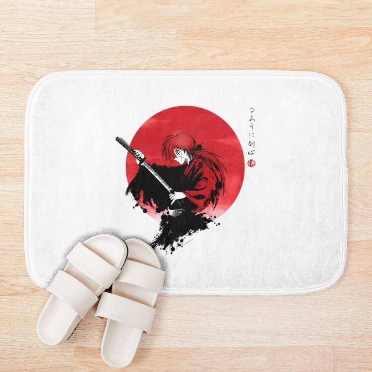 Red Sun Rurouni Bath Mat - Image 3