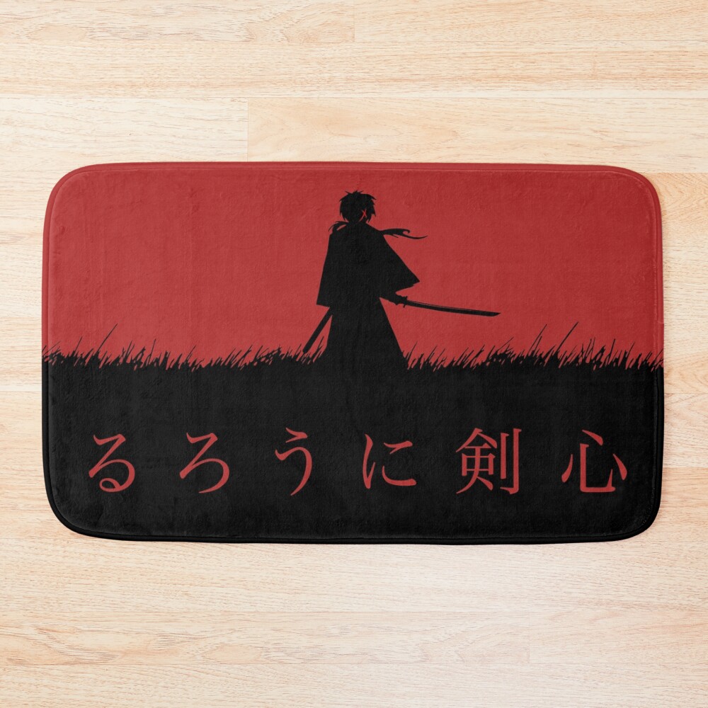 Rurouni Kenshin Red Sky Bath Mat
