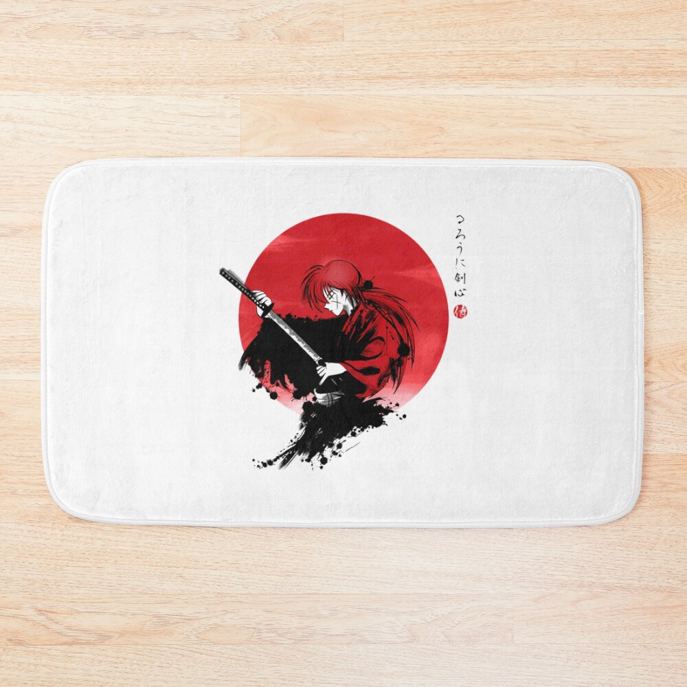 Red Sun Rurouni Bath Mat
